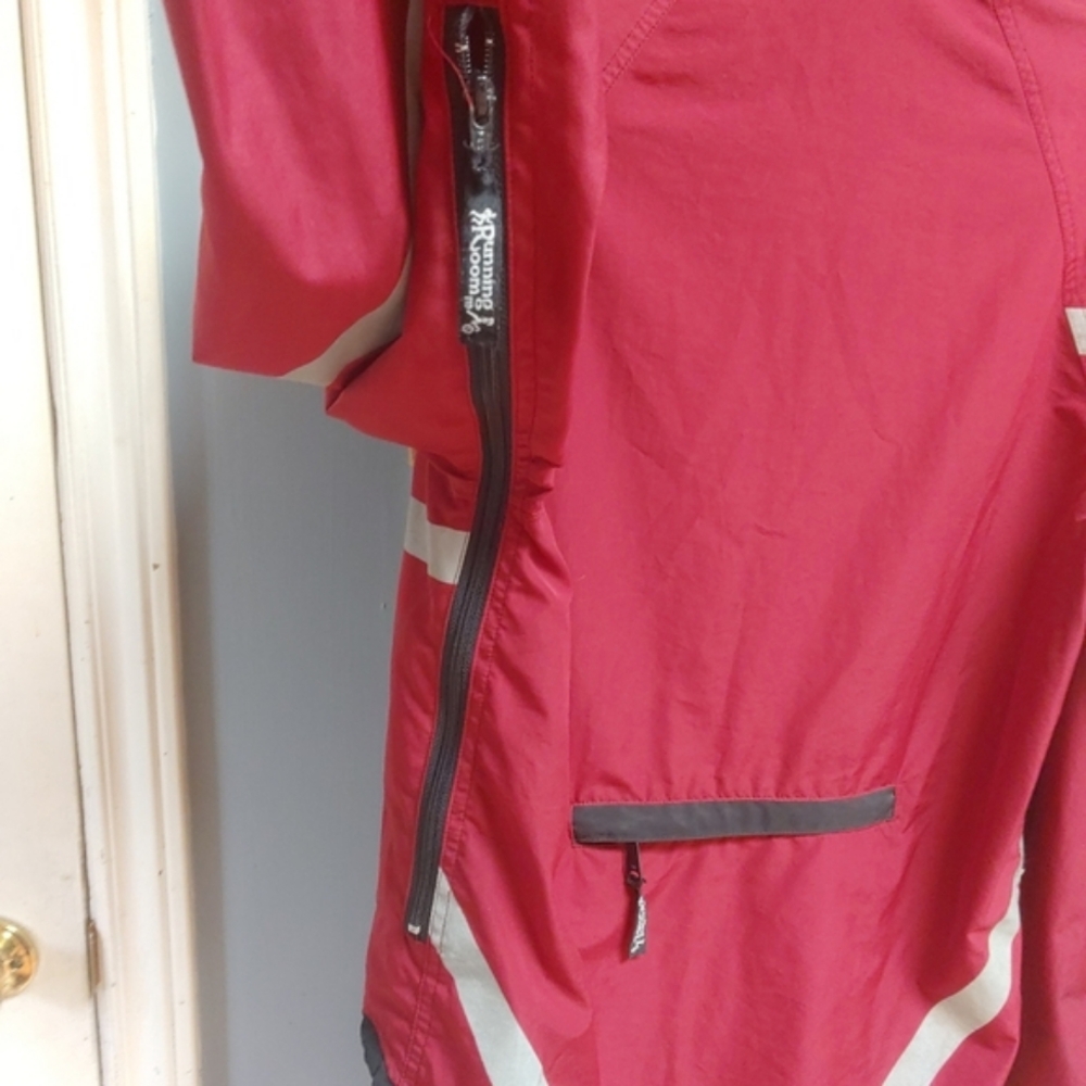 Red Jacket with Reflective Stripes - Picture 5 of 7